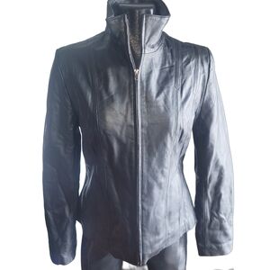 Urchin Black Leather Jacket L
